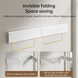 foldable retractable wall clothesline, 30kg, alu, 80/100cm, 5 bars, for bath/balcony. - V.I.P Digital Presence