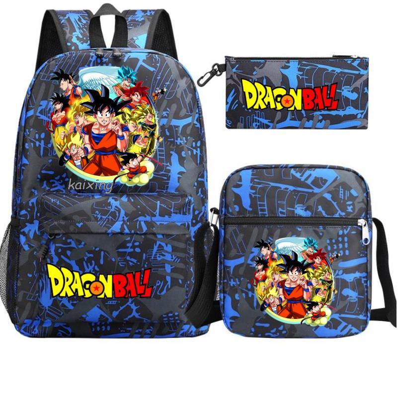 Youth Dragon Ball Backpack Student Shoulder Bag Travel Bag 3-Piece Set - V.I.P Digital Presence