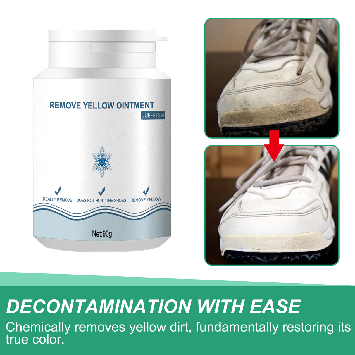 Shoes Stain Removal Yellow Gel, Remove Oxidation To Clean Stains Yellow Edge Wash Free Gel Small White Shoes - V.I.P Digital Presence
