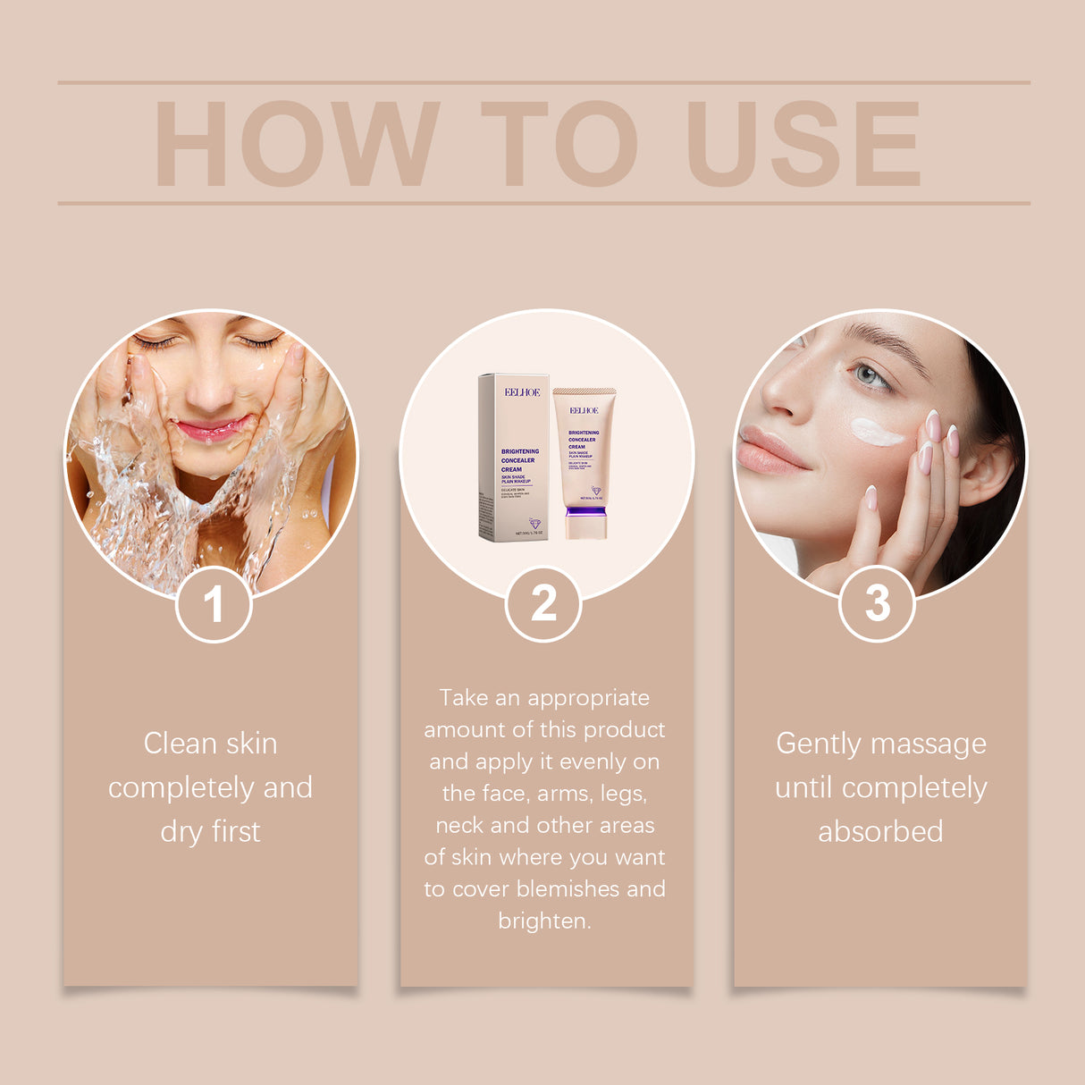 Concealer Brightening Cream, Light And Delicate Texture To Create A Natural Concealer Effect Fresh Naked Makeup - V.I.P Digital Presence