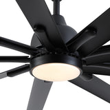 84 In Super Large Black Ceiling Fan with Remote Control - V.I.P Digital Presence
