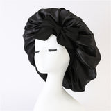 Elastic ribbon bow color Ding round hat solid color night cap wide-brimmed beauty hairdressing head scarf hat - V.I.P Digital Presence