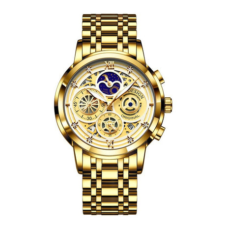 Men's Quartz Watch Skeleton New Concept Waterproof Watch Multifunctional Watch - V.I.P Digital Presence