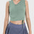 Drawstring Ruched Wide Strap Active Tank - V.I.P Digital Presence