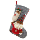 Christmas Decorations Knitted Yarn Large 3D Santa Claus Snowman Deer Christmas Socks Gift Bag - V.I.P Digital Presence
