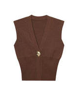 Elegant Casual Commuting Vest V-neck Tank Top for Women withDesign Sense - V.I.P Digital Presence