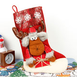 Christmas Socks Gift Bag Large 3D Christmas Socks Candy Bag Christmas Day Decoration Scene Decoration Gift Bag - V.I.P Digital Presence
