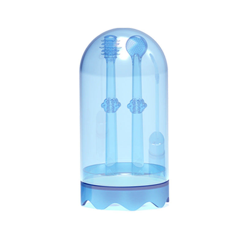 Baby Toothbrush Tongue Coating Baby Teeth Deciduous Teeth Silicone Newborn Early Brush - V.I.P Digital Presence