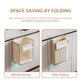 Kitchen folding trash can wall hanging large caliber leftovers bin transparent thickened folding trash can - V.I.P Digital Presence