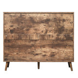 4 Door Shoe Rack, Freestanding Modern Shoe Storage Cabinet, for Entryway - V.I.P Digital Presence