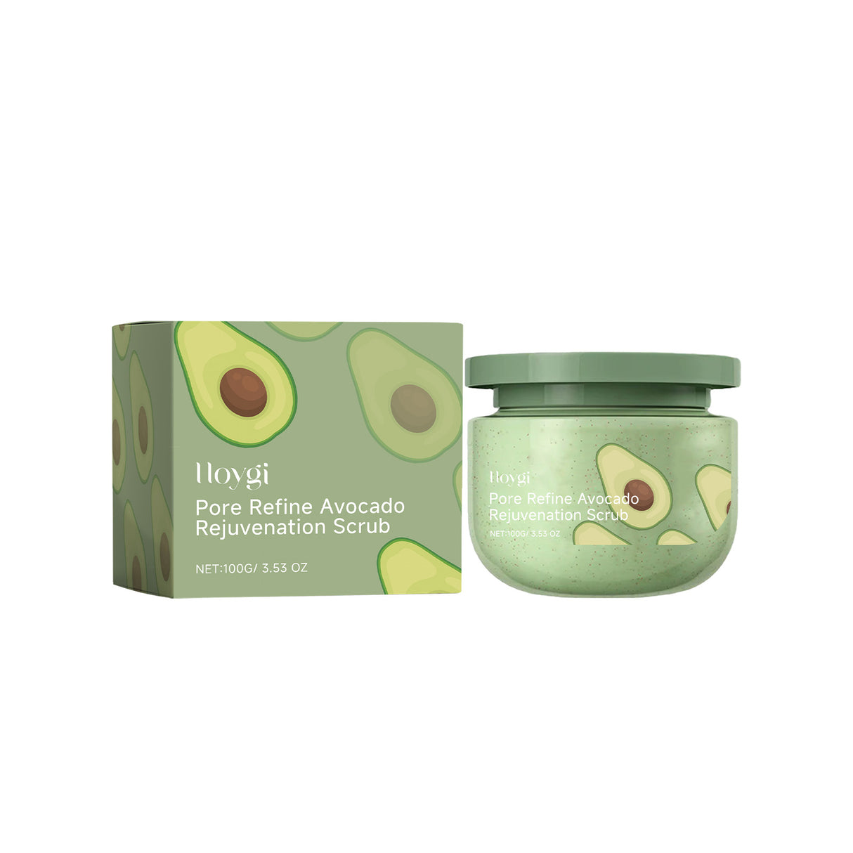 Avocado Ice Cream Scrub, Full Body Cleanse Exfoliating Dead Skin Shower Refresh Body Scrub - V.I.P Digital Presence