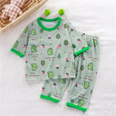 hibobi 2-Piece Children Air-Conditioning Clothing Summer Home Clothes Three-Quarter Sleeve Underwear Set Baby Pajamas Tracksuit - V.I.P Digital Presence