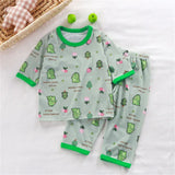 hibobi 2-Piece Children Air-Conditioning Clothing Summer Home Clothes Three-Quarter Sleeve Underwear Set Baby Pajamas Tracksuit - V.I.P Digital Presence