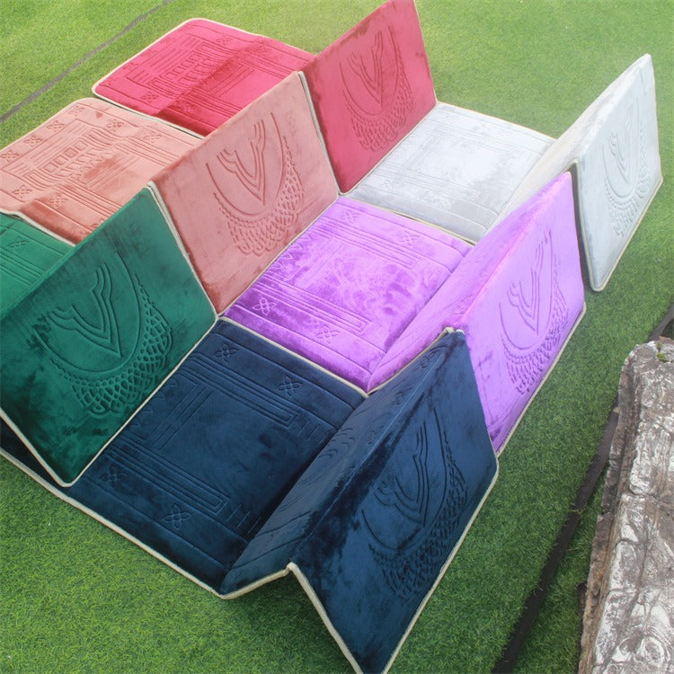 Flannel Fabric Portable Qibla Blanket Folding Worship Blanket Prayer Mat - V.I.P Digital Presence