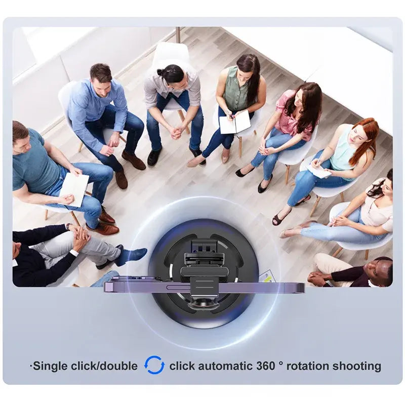 P02 Auto Face Tracking Stand 360 Rotation Phone Holder Desktop Tracking Gimbal Stabilizer Tripod for Live Vlogging Video - V.I.P Digital Presence