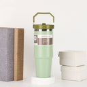 20oz30ozPortable Car Cup Stainless Steel Cup Travel Sports Water Bottle With Handle Cover Coffee Tumbler Cup - V.I.P Digital Presence
