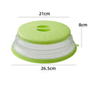 Folding cover with hooks, microwave heating cover, multifunctional silicone folding fresh-keeping cover, oil proof and splash pr - V.I.P Digital Presence