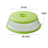 Folding cover with hooks, microwave heating cover, multifunctional silicone folding fresh-keeping cover, oil proof and splash pr - V.I.P Digital Presence