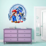 Sonic Mario cartoon stickers self-adhesive wholesale creative decoration graffiti wall stickers posters for children's rooms - V.I.P Digital Presence