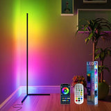 Ambient Floor Lamp RGBIC Corner Light Three-Section Spliced Bluetooth LED Modern Minimalist Table Lamp Voice-Activated Light - V.I.P Digital Presence