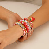 Bohemian style colorful soft ceramic elastic letter LOVE bead bracelet Bracelet - V.I.P Digital Presence