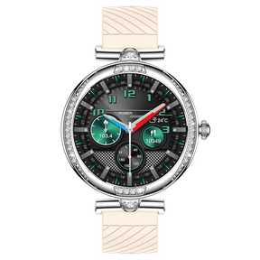 NX17 Pro Smart Watch Fashion Dimanond Ladies Wristwatch Amoled Bluetooth Calling Health Monitoring Women Fitness Smartwatch - V.I.P Digital Presence