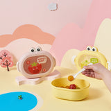 Cute little frog portable microwaveable lunch box with compartments fruit box lunch box - V.I.P Digital Presence
