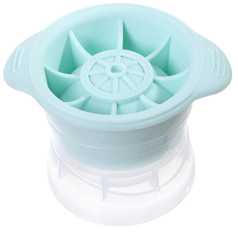 Molde de silicona para cubitos de hielo en forma de esfera, apilable, de fusión lenta, para hacer bolas de hielo redondas, para hacer gelatina, para cócteles, whisky y bebidas.