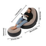 Inflatable Air Mattress Lazy Sofa Deck Chair Comfortable Leg Stool Rest Single Beanbag for home and Outdoor Use - V.I.P Digital Presence