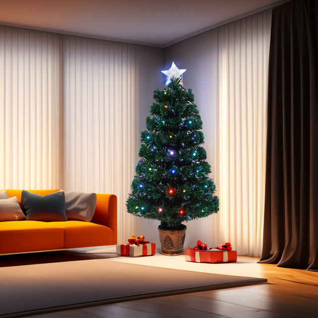 4-piece Christmas artificial tree set, Christmas wreath, wreath and 2 colored light entrance trees, PVC holiday celebration set - V.I.P Digital Presence
