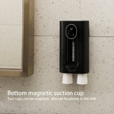 Household Bathroom Mouthwash Cups Wall Mounted Mouth Wash Machine Black Mouthwash Dispenser - V.I.P Digital Presence
