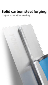 High quality stainless steel V-groove shovel, 28Cm x 11.5 Cm, perfect for buckets, slate, plaster, concrete, curved handles, hig - V.I.P Digital Presence