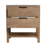 30 Inch Bathroom Vanity Plywood With 2 Drawers-BVB01030IMO-BL9075B - V.I.P Digital Presence