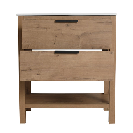 30 Inch Bathroom Vanity Plywood With 2 Drawers-BVB01030IMO-BL9075B - V.I.P Digital Presence
