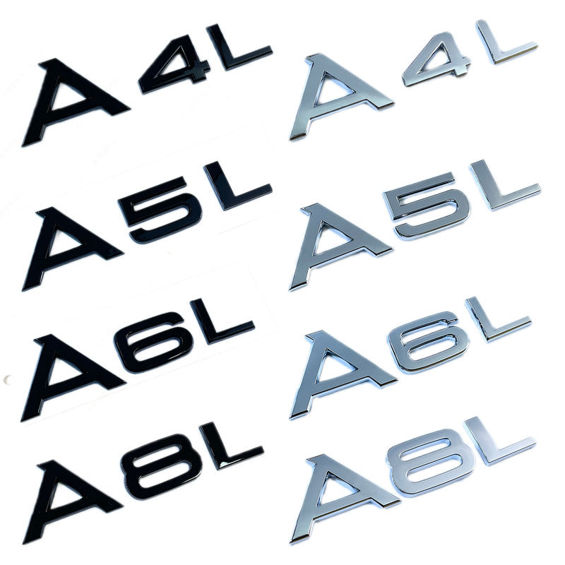 Suitable for Audi logo A3A4A5A6L A8LA4L, rear badge, and car sticker logo - V.I.P Digital Presence