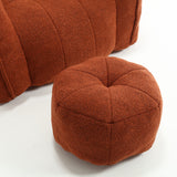 Soft Bean Bag Chair with High Resilient Foam(Chips)for living room and bedroom Comfortable Square Lazy Sofa with  Footstool - V.I.P Digital Presence