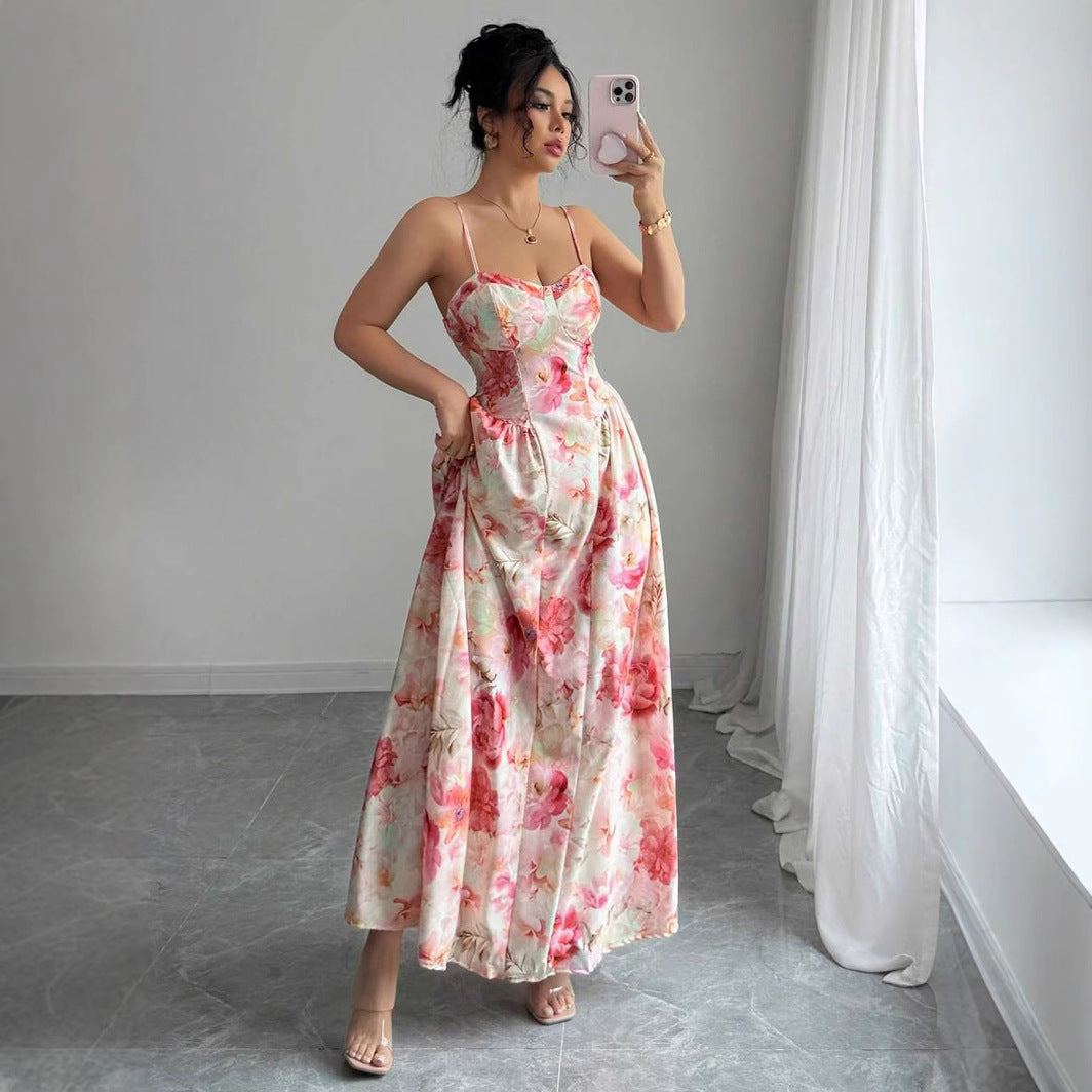 Cross-borderNew Spring and Summer Strapless Shoulder-baring Women's Fashion Fairy Long Elegant Evening Dress - V.I.P Digital Presence