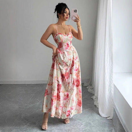 Cross-borderNew Spring and Summer Strapless Shoulder-baring Women's Fashion Fairy Long Elegant Evening Dress - V.I.P Digital Presence
