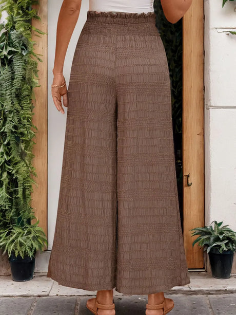 Tied Wide Leg Pants - V.I.P Digital Presence