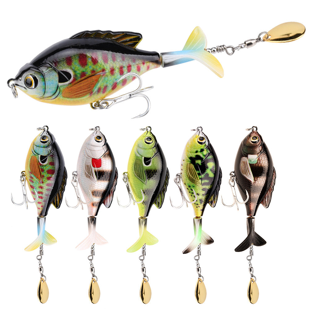 9.5cm/16.9g Propeller Rotary Tractor Bait Path Sub Bait Floating Water Rock Small Fat Water System Wave Climbing Fish bait - V.I.P Digital Presence