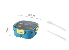 Classic simple microwaveable portable salad box lunch box with cutlery - V.I.P Digital Presence