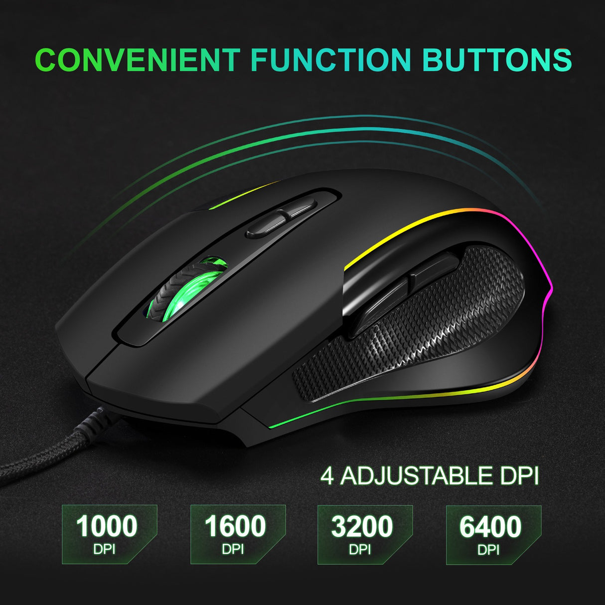 Wireless charging illuminated gaming mouse with anti sleep function automatic cursor movement to prevent computer screen lock - V.I.P Digital Presence