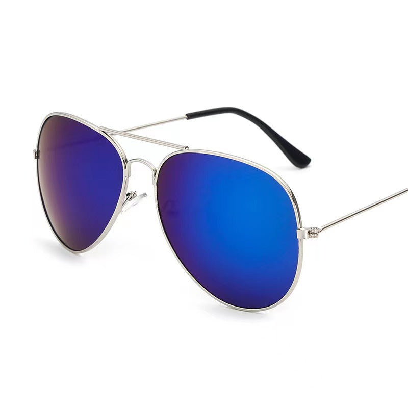 Gafas de sol coloridas Toad Glasses Pilot Hombres y Mujeres Modelos 3025 Gafas de sol reflectantes con película de color