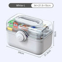 Large Capacity Family Medicine Organizer Box Portable First Aid Kit Medicine Storage Boxes Organizers Plastic Organizing Home - V.I.P Digital Presence