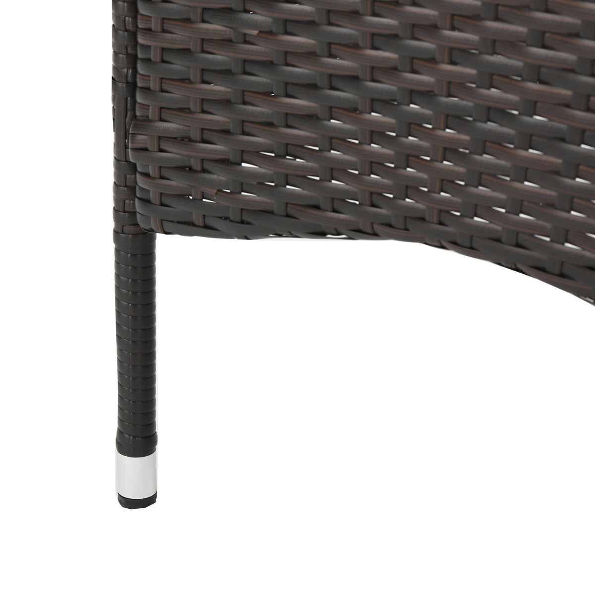 Clementine Outdoor Multibrown PE Wicker Dining Chairs (Set of 2) - V.I.P Digital Presence