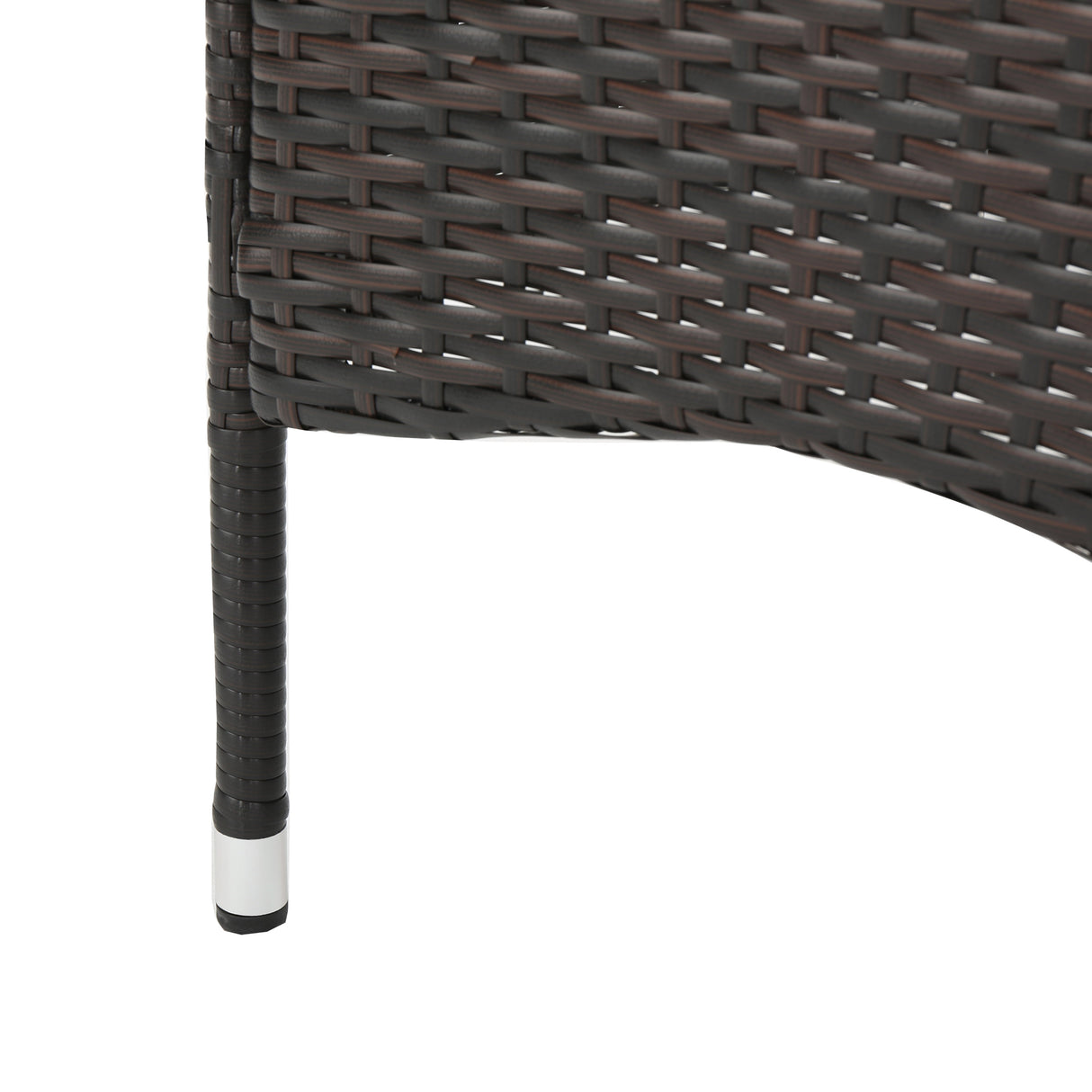 Clementine Outdoor Multibrown PE Wicker Dining Chairs (Set of 2) - V.I.P Digital Presence