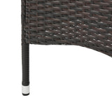 Clementine Outdoor Multibrown PE Wicker Dining Chairs (Set of 2) - V.I.P Digital Presence