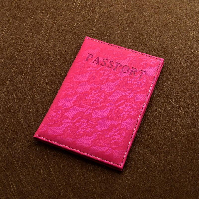 Luxury Elegant Women Passport Cover Pink World Universal Travel Passport ticket holder Cover on the Passport Case passport pouch - V.I.P Digital Presence