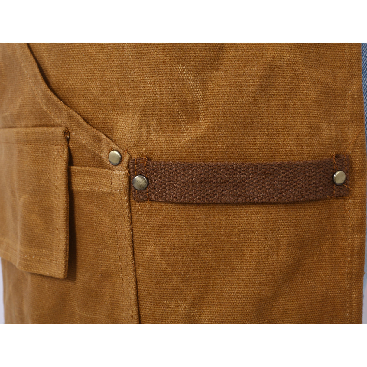 Long heavy-duty waxed canvas tool apron, carpenter apron, carpenter waterproof 18 ounces, fully adjustable - V.I.P Digital Presence