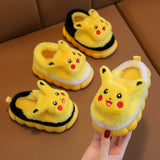 Winter children's cotton slippers, cute cartoon home for girls, warm and non slip indoor and outdoor baby cotton shoes, parent-child shoes, winter - V.I.P Digital Presence
